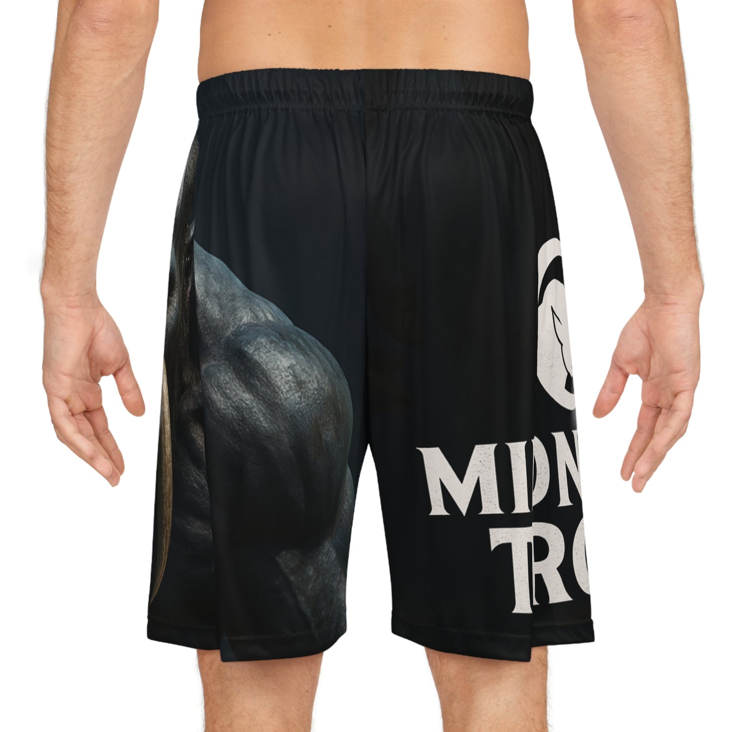 Midnight Troll Basketball Shorts - Epic Gaming Apparel, Sports, Streetwear, Gift for Gamers, Summer Leisure Wear