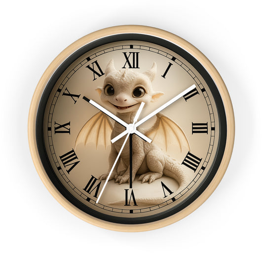 Charming Dragon Wall Clock - Playful Home Decor, Kids Room Essential, Nursery Timepiece, Fantasy Gift, Unique Clock