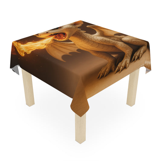 Whimsical Dragon Tablecloth | Fantasy Home Decor for Kids, Birthday Parties, Events, Fantasy Theme Decor, Table Cover