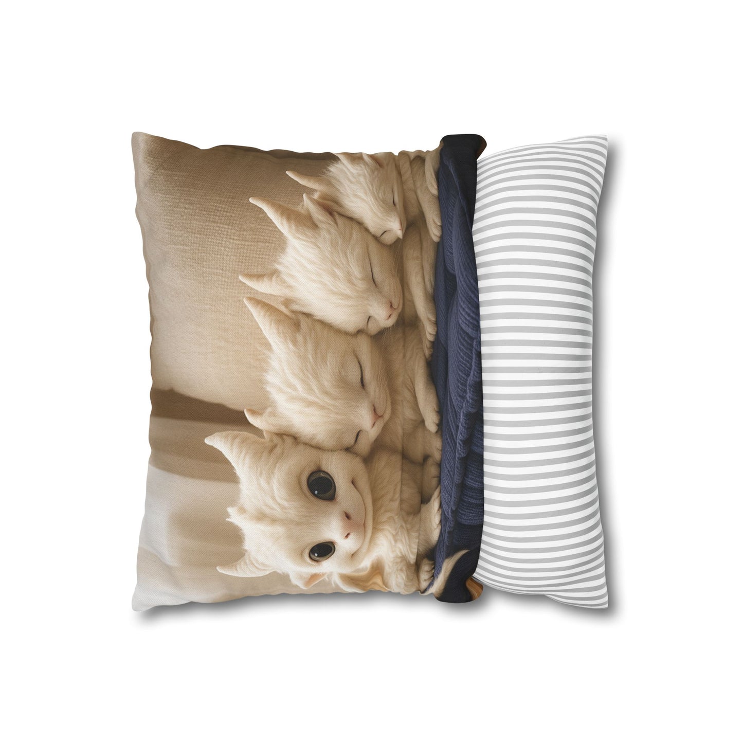 Spun Polyester Square Pillowcase