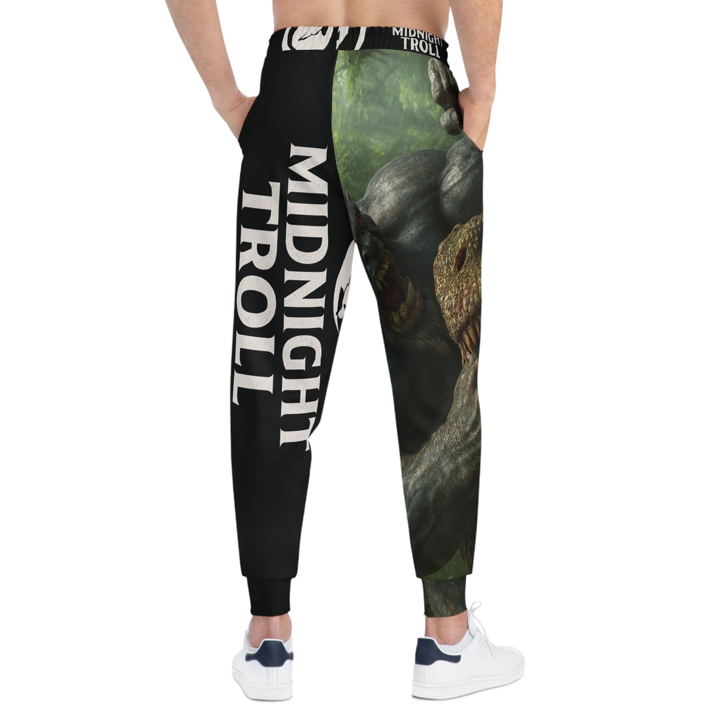 Athletic Joggers - Midnight Troll in the Jungle Print