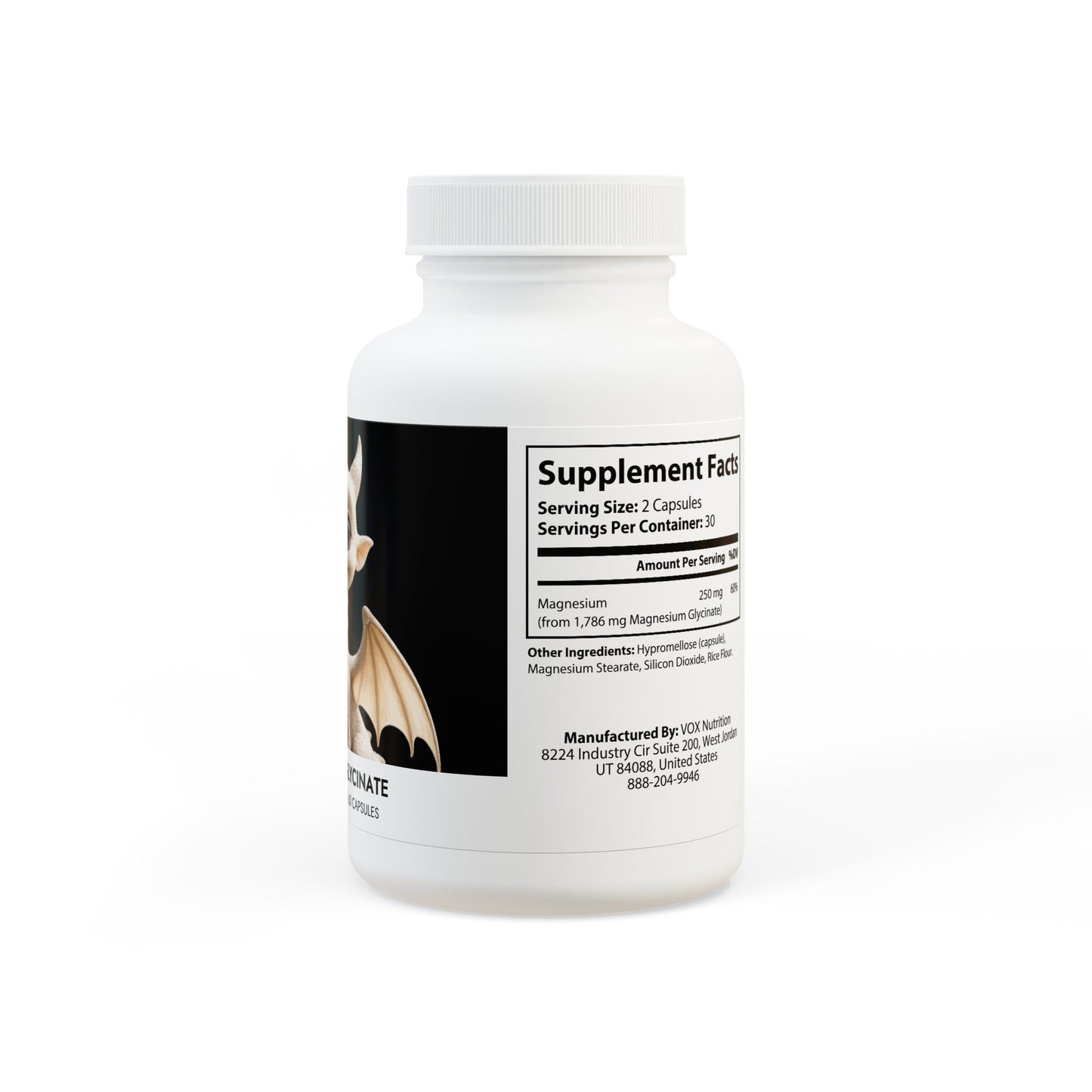 Magnesium Glycinate Supplement (60 Capsules)