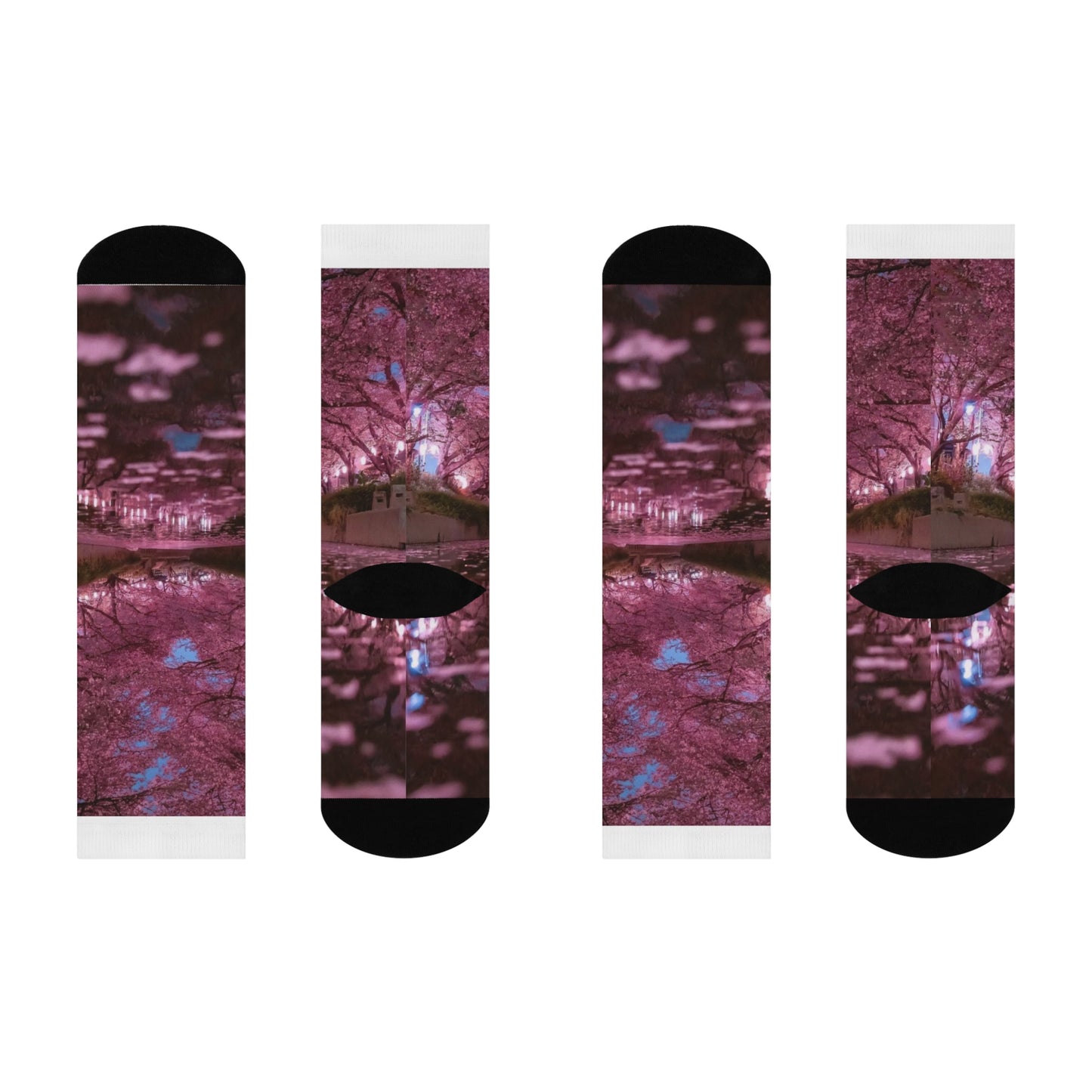 Charming Floral Crew Socks, Cozy Footwear, Gift for Women, Spring Accessories, Perfect for Relaxation, Birthday or Special Occasion