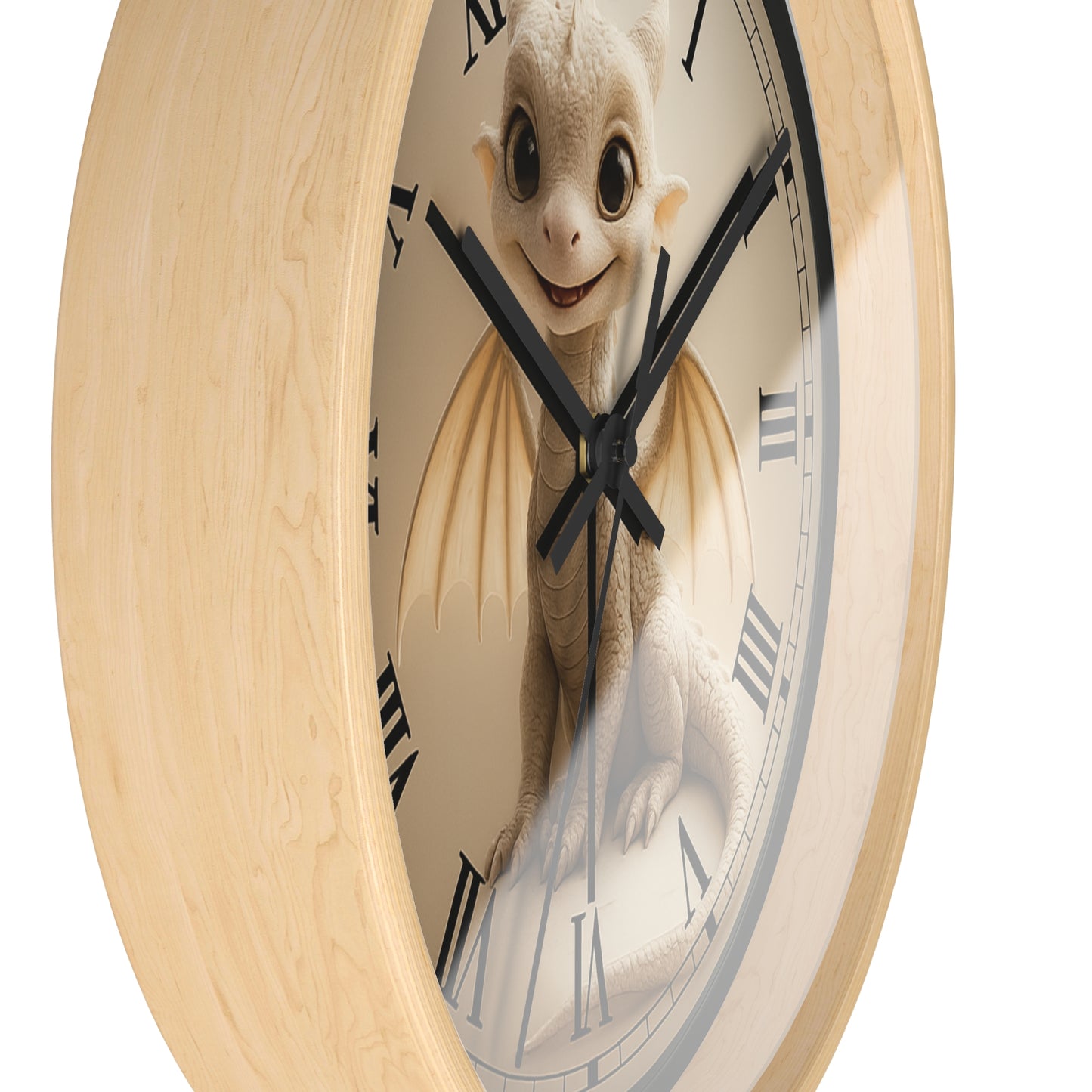 Charming Dragon Wall Clock - Playful Home Decor, Kids Room Essential, Nursery Timepiece, Fantasy Gift, Unique Clock