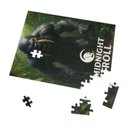 Midnight Troll Jigsaw Puzzle, Adventure Puzzle, Gift for Puzzle Lovers, Unique Home Decor, Fun Family Activity