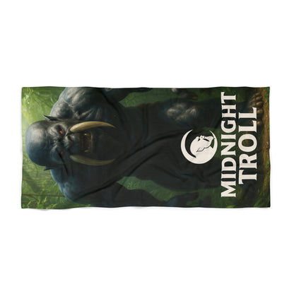 Epic Midnight Troll Beach Towel, Gaming Towel, Poolside Accessory, Beach Gift, Fantasy Theme