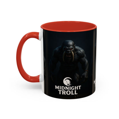 Midnight Troll Coffee Mug, Fantasy Gift, Gamer Mug, Unique Coffee Cup, Dungeons & Dragons Accessories, Creative Gift for Him