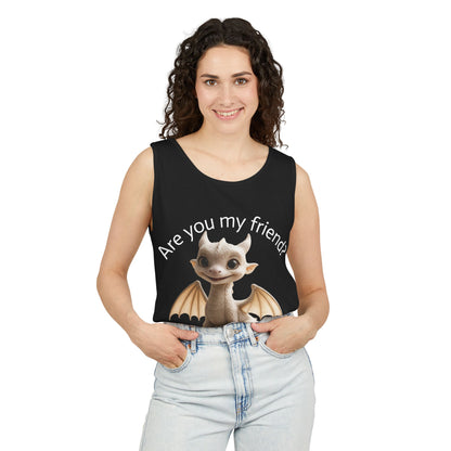 Adorable Dragon Friend Tank Top for Kids, Cute Graphic Tee, Summer Wear, Birthday Gift, Friendship Celebration