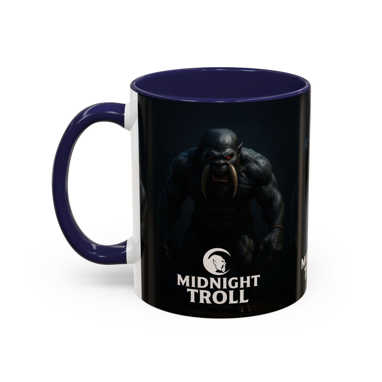Midnight Troll Coffee Mug, Fantasy Gift, Gamer Mug, Unique Coffee Cup, Dungeons & Dragons Accessories, Creative Gift for Him