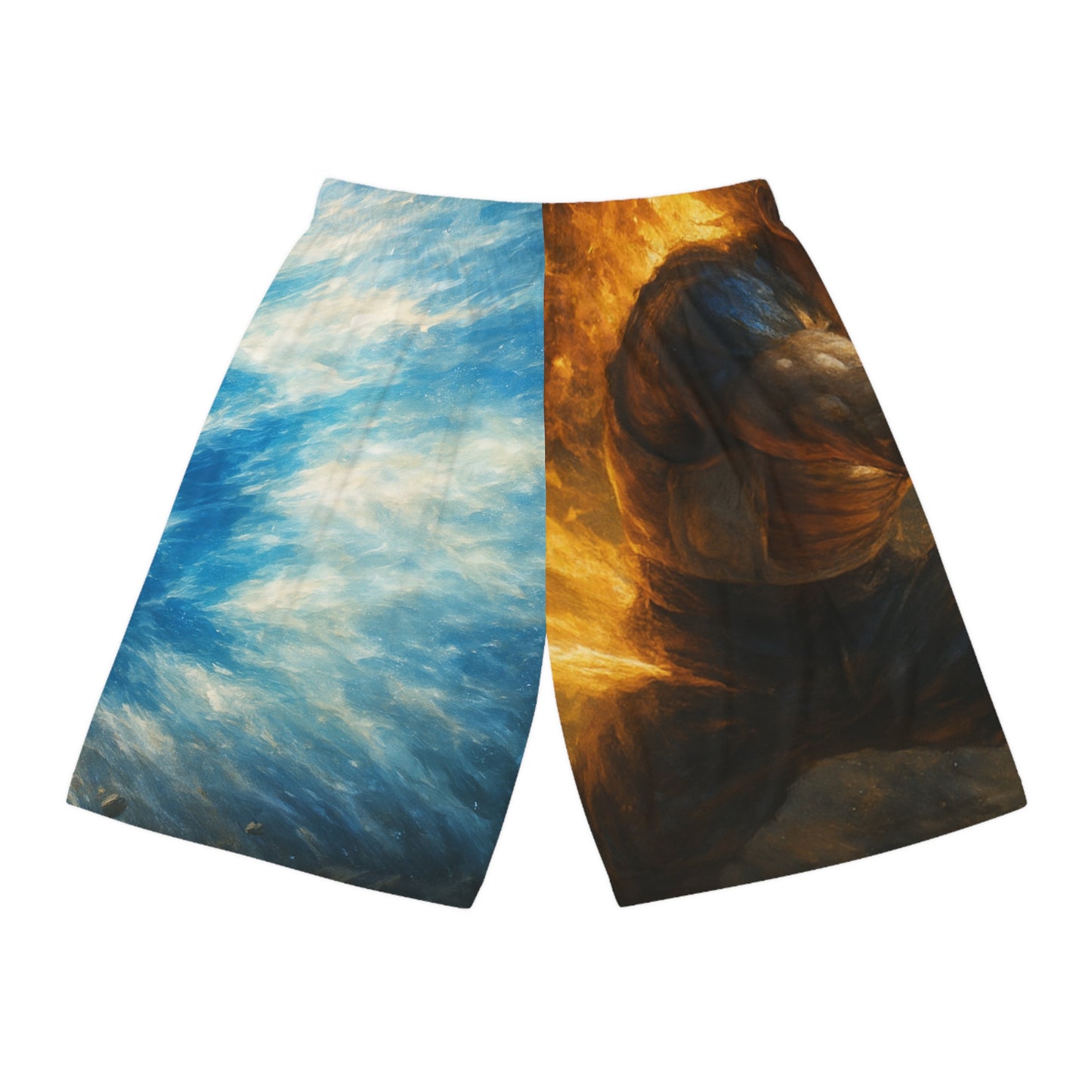 Dynamic Basketball Shorts, Splash Design, Athletic Wear, Sports Apparel, Summer Vibes, Gift for Athletes