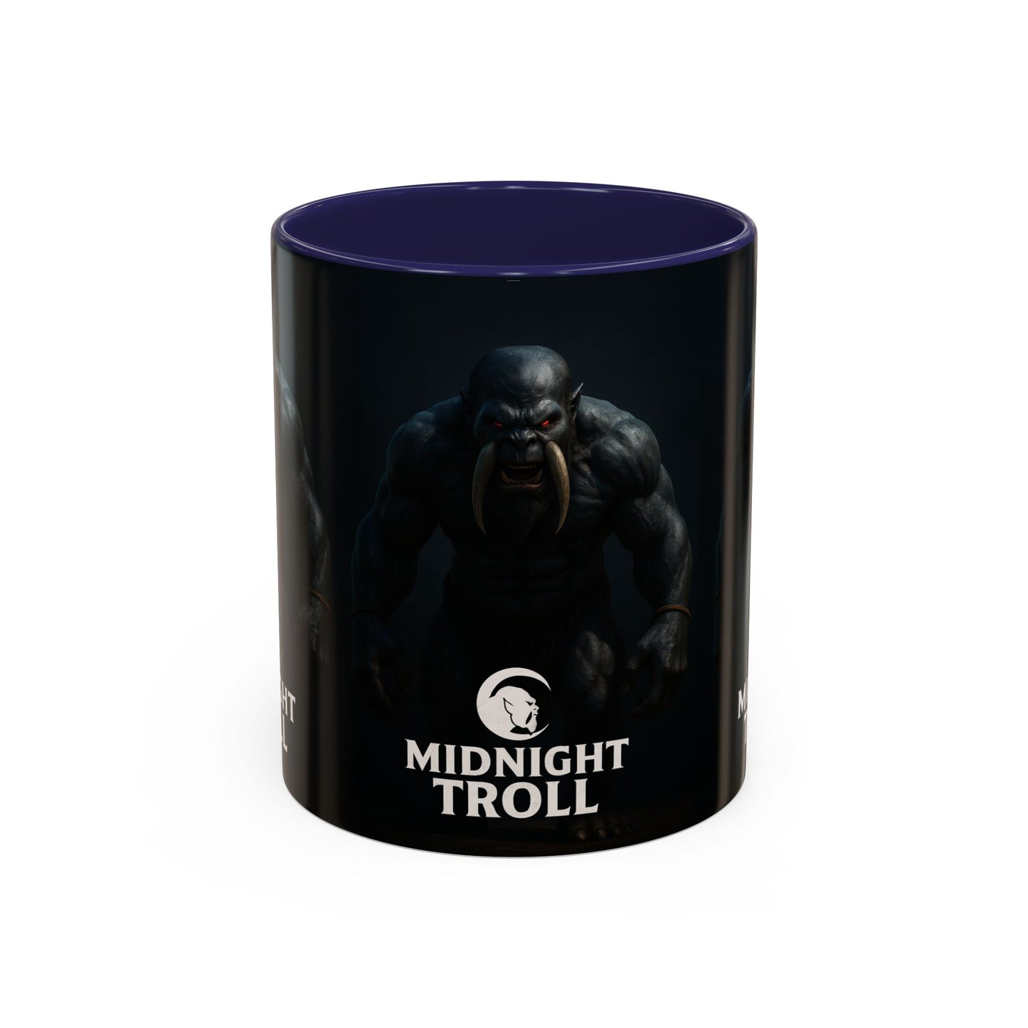 Midnight Troll Coffee Mug, Fantasy Gift, Gamer Mug, Unique Coffee Cup, Dungeons & Dragons Accessories, Creative Gift for Him