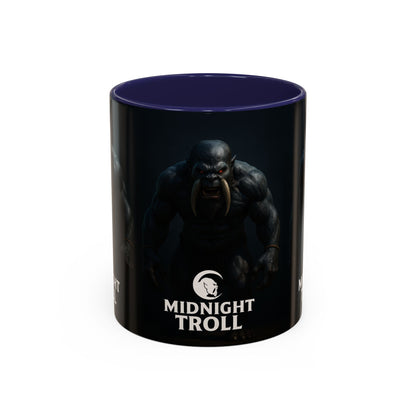 Midnight Troll Coffee Mug, Fantasy Gift, Gamer Mug, Unique Coffee Cup, Dungeons & Dragons Accessories, Creative Gift for Him