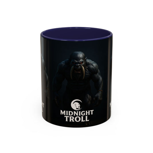 Midnight Troll Coffee Mug, Fantasy Gift, Gamer Mug, Unique Coffee Cup, Dungeons & Dragons Accessories, Creative Gift for Him