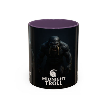Midnight Troll Coffee Mug, Fantasy Gift, Gamer Mug, Unique Coffee Cup, Dungeons & Dragons Accessories, Creative Gift for Him
