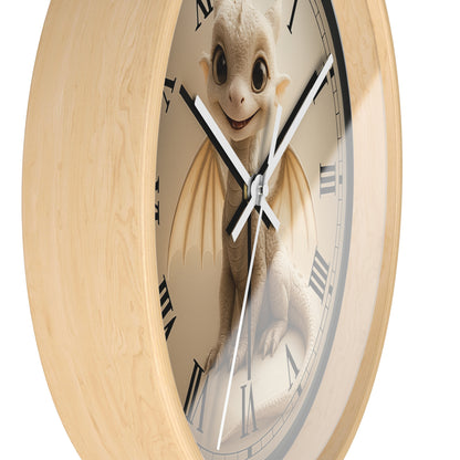 Charming Dragon Wall Clock - Playful Home Decor, Kids Room Essential, Nursery Timepiece, Fantasy Gift, Unique Clock