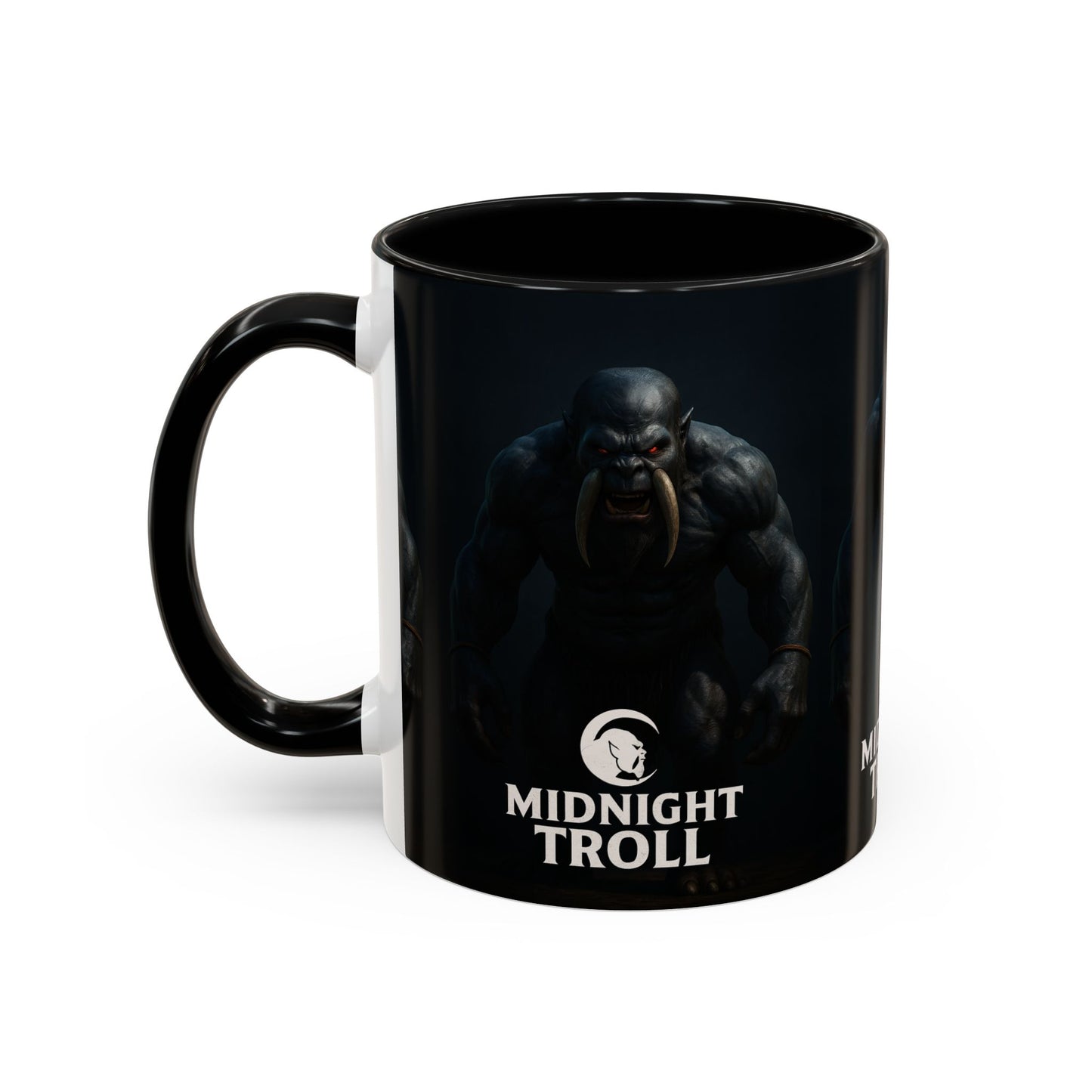 Midnight Troll Coffee Mug, Fantasy Gift, Gamer Mug, Unique Coffee Cup, Dungeons & Dragons Accessories, Creative Gift for Him