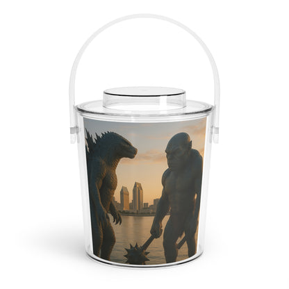 Godzilla vs. King Kong Ice Bucket with Tongs, Unique Party Cooler, Drink Chiller, Cinematic Beverage Holder, Summer BBQ Gift, Movie [...]