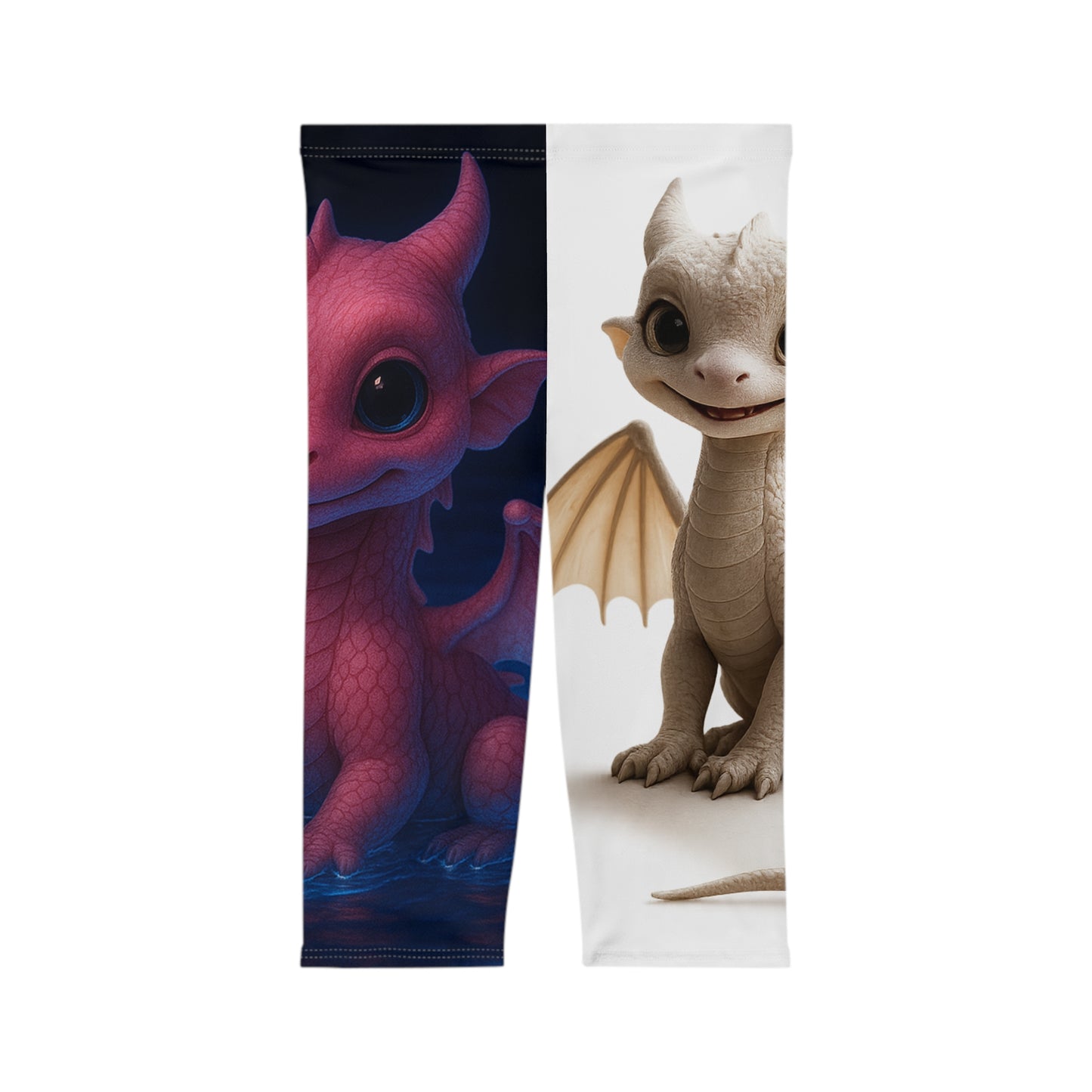 Cute Dragon Print Capri Leggings for Women, Fantasy Athletic Wear, Cute Workout Pants, Ideal Gift for Dragon Lovers, Fun Yoga Leggings