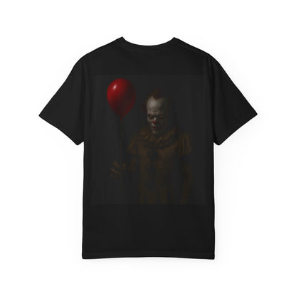 Creepy Clown Graphic Tee, Horror T-Shirt, Halloween Apparel, Unisex Halloween Shirt, Scary Movie Merchandise, Fun Costume Tee