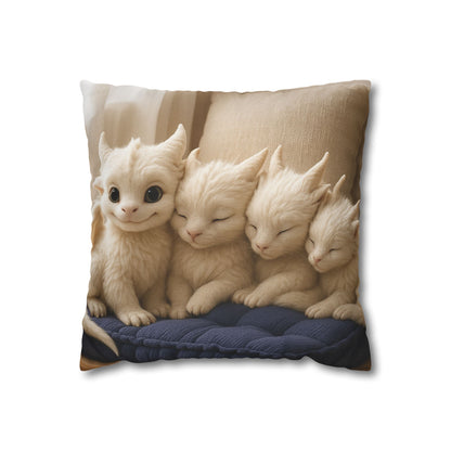 Spun Polyester Square Pillowcase