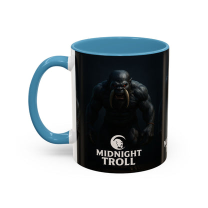 Midnight Troll Coffee Mug, Fantasy Gift, Gamer Mug, Unique Coffee Cup, Dungeons & Dragons Accessories, Creative Gift for Him