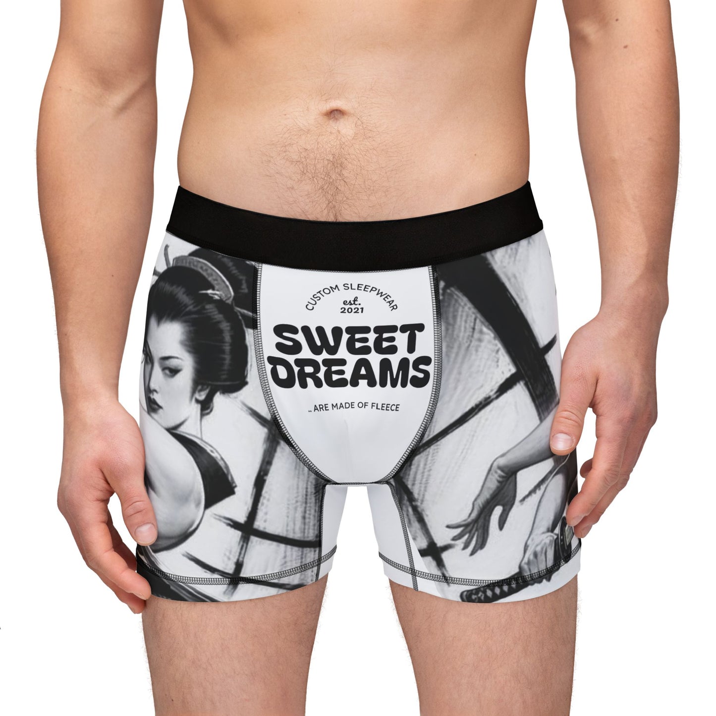 Stylish Men's Boxers, Sweet Dreams Print, Unique Loungewear, Cool Gift for Him, Fun Underwear for Holidays, Everyday Comfort