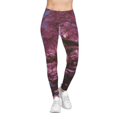 Women's Floral Leggings, Casual Yoga Pants, Spring Fashion, Outdoor Wear, Athleisure Style, Gifts for Her