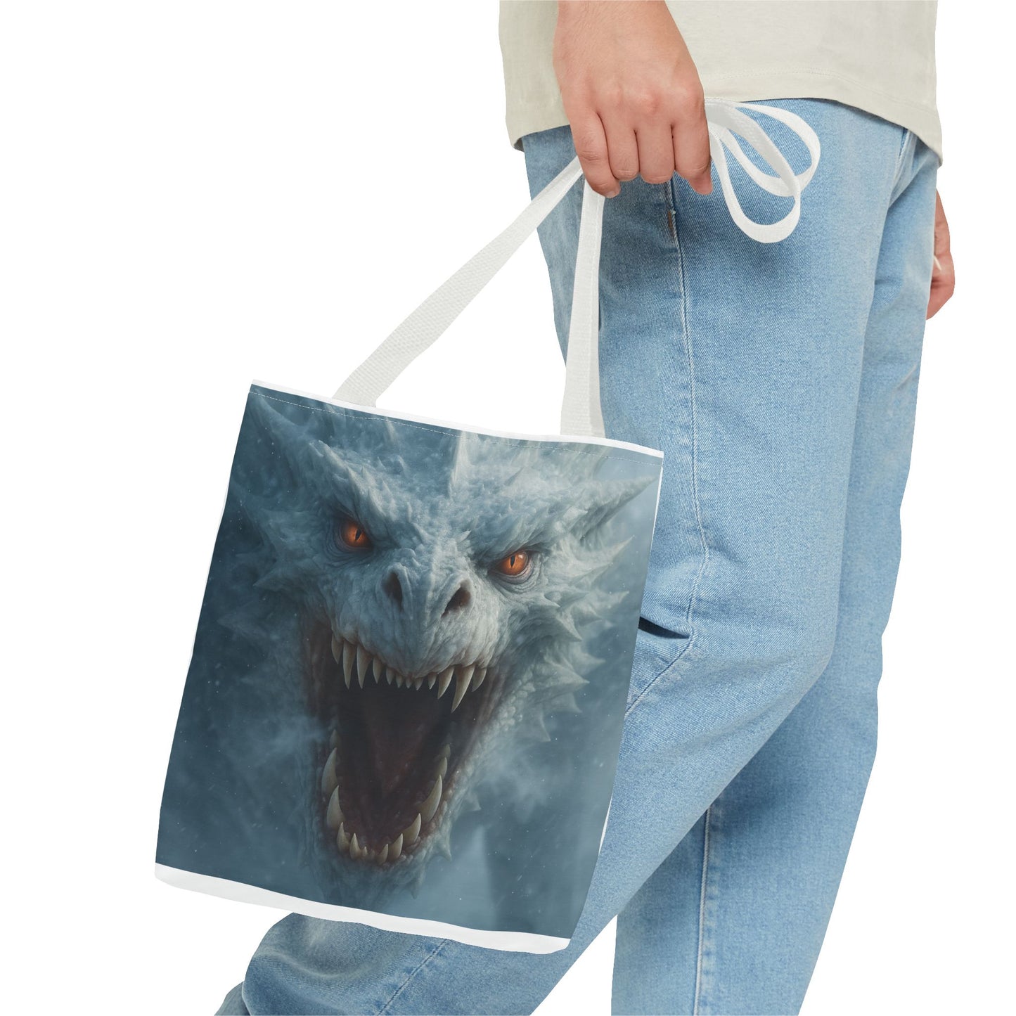 Fantasy Dragon Tote Bag, Enchanting Art, Ideal for Gift, Everyday Bag, Eco-Friendly Shopper, Animal Lover Accessory