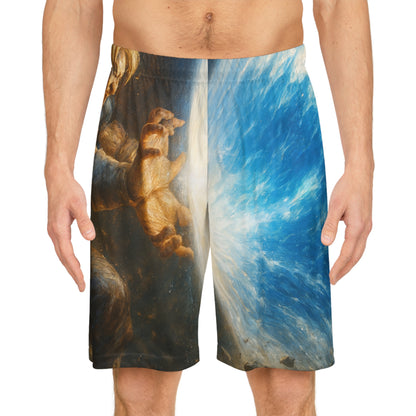 Dynamic Basketball Shorts, Splash Design, Athletic Wear, Sports Apparel, Summer Vibes, Gift for Athletes
