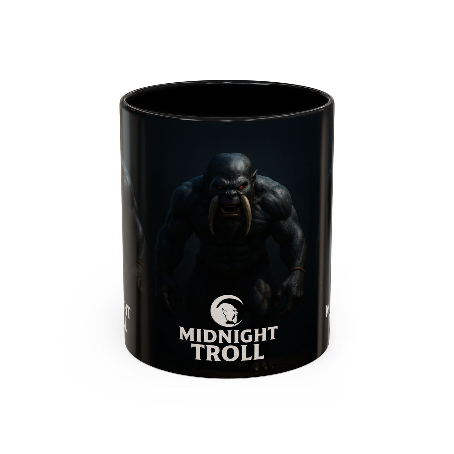 Midnight Troll Coffee Mug, Fantasy Gift, Gamer Mug, Unique Coffee Cup, Dungeons & Dragons Accessories, Creative Gift for Him