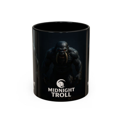 Midnight Troll Coffee Mug, Fantasy Gift, Gamer Mug, Unique Coffee Cup, Dungeons & Dragons Accessories, Creative Gift for Him