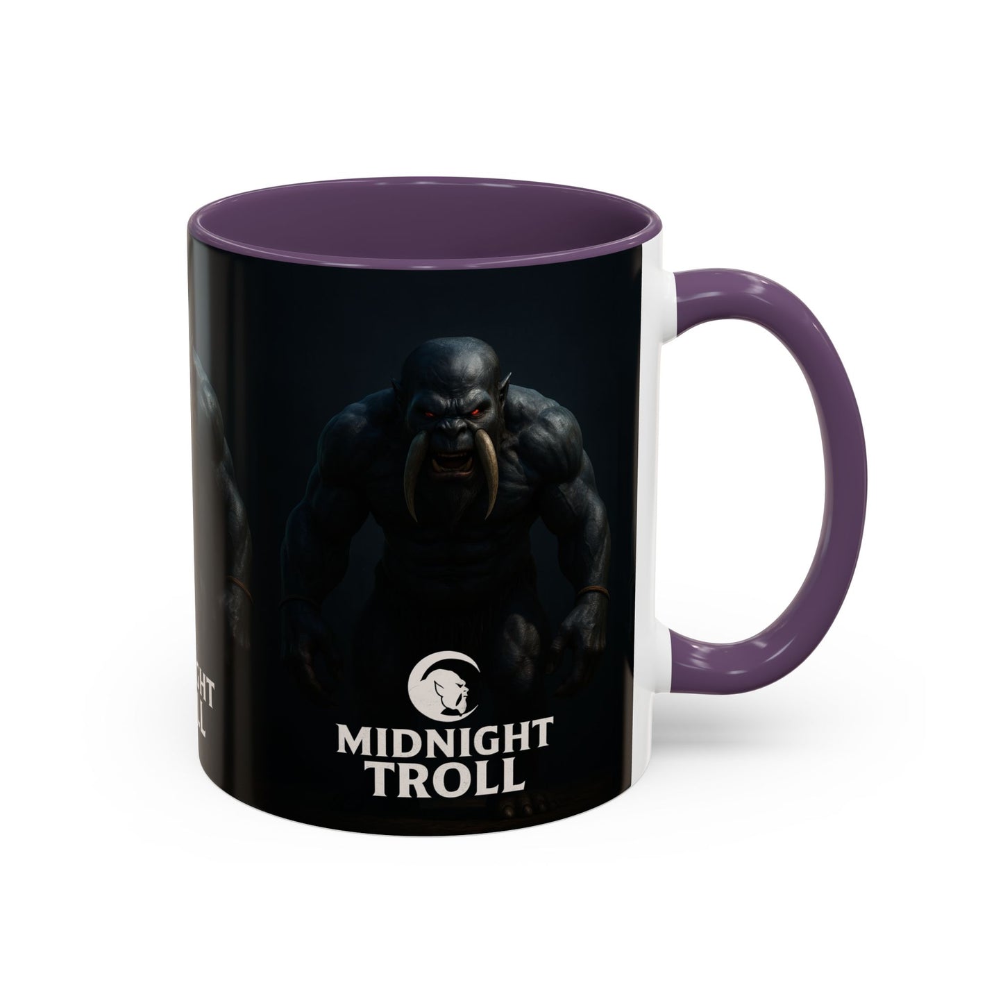Midnight Troll Coffee Mug, Fantasy Gift, Gamer Mug, Unique Coffee Cup, Dungeons & Dragons Accessories, Creative Gift for Him
