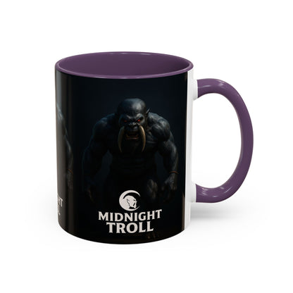 Midnight Troll Coffee Mug, Fantasy Gift, Gamer Mug, Unique Coffee Cup, Dungeons & Dragons Accessories, Creative Gift for Him