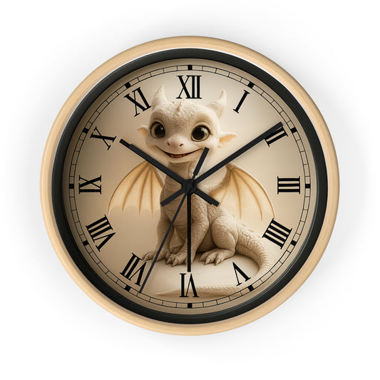 Charming Dragon Wall Clock - Playful Home Decor, Kids Room Essential, Nursery Timepiece, Fantasy Gift, Unique Clock
