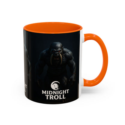 Midnight Troll Coffee Mug, Fantasy Gift, Gamer Mug, Unique Coffee Cup, Dungeons & Dragons Accessories, Creative Gift for Him