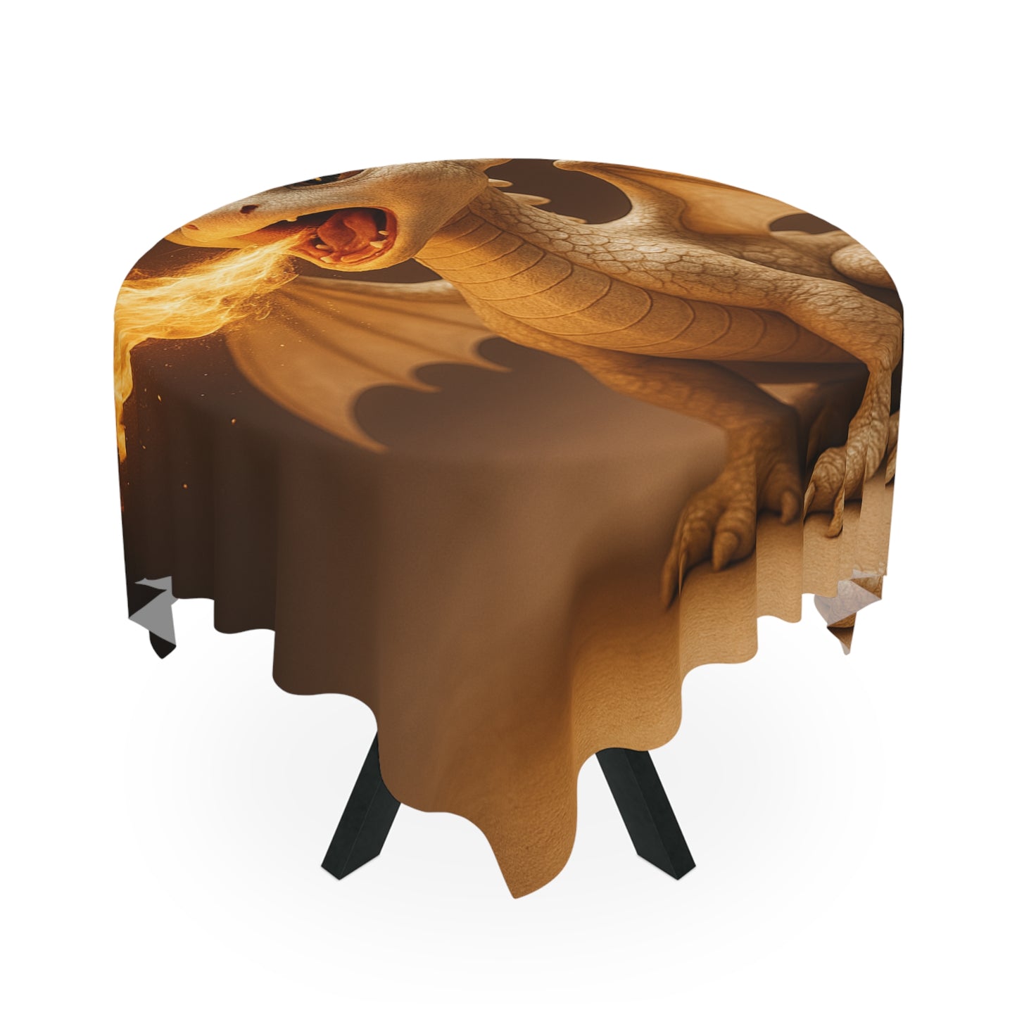 Whimsical Dragon Tablecloth | Fantasy Home Decor for Kids, Birthday Parties, Events, Fantasy Theme Decor, Table Cover