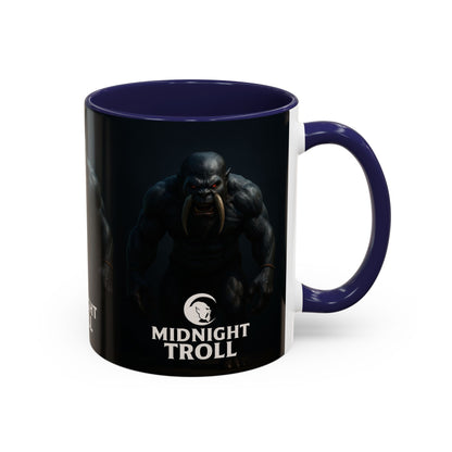Midnight Troll Coffee Mug, Fantasy Gift, Gamer Mug, Unique Coffee Cup, Dungeons & Dragons Accessories, Creative Gift for Him