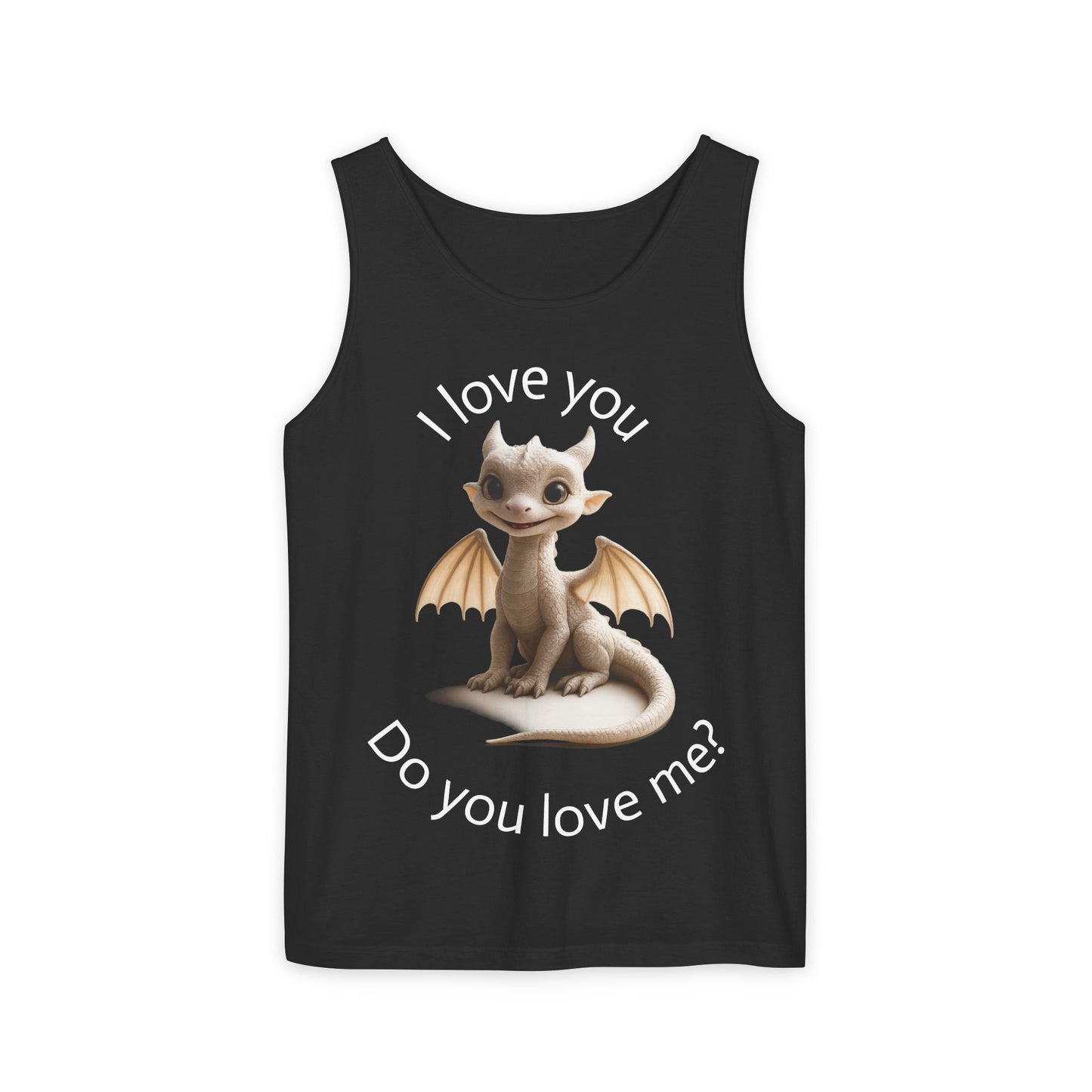 Cute Dragon Graphic Tank Top, Unisex Summer Sleeveless Tee, Fantasy Inspired Apparel, Perfect for Dragon Lovers, Great Gift Idea