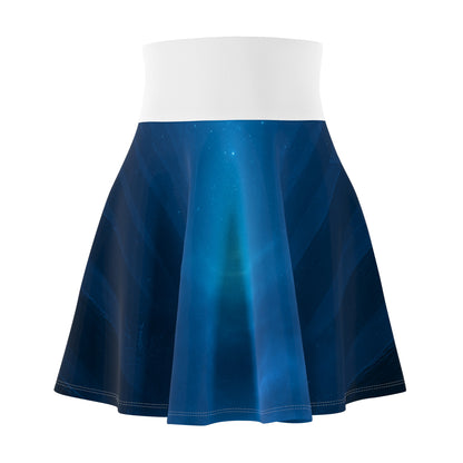 Ocean Wave Women's Skater Skirt, AOP Dress, Summer Skirt, Beachwear, Casual Outfit, Festival Fashion, Vibrant Attire