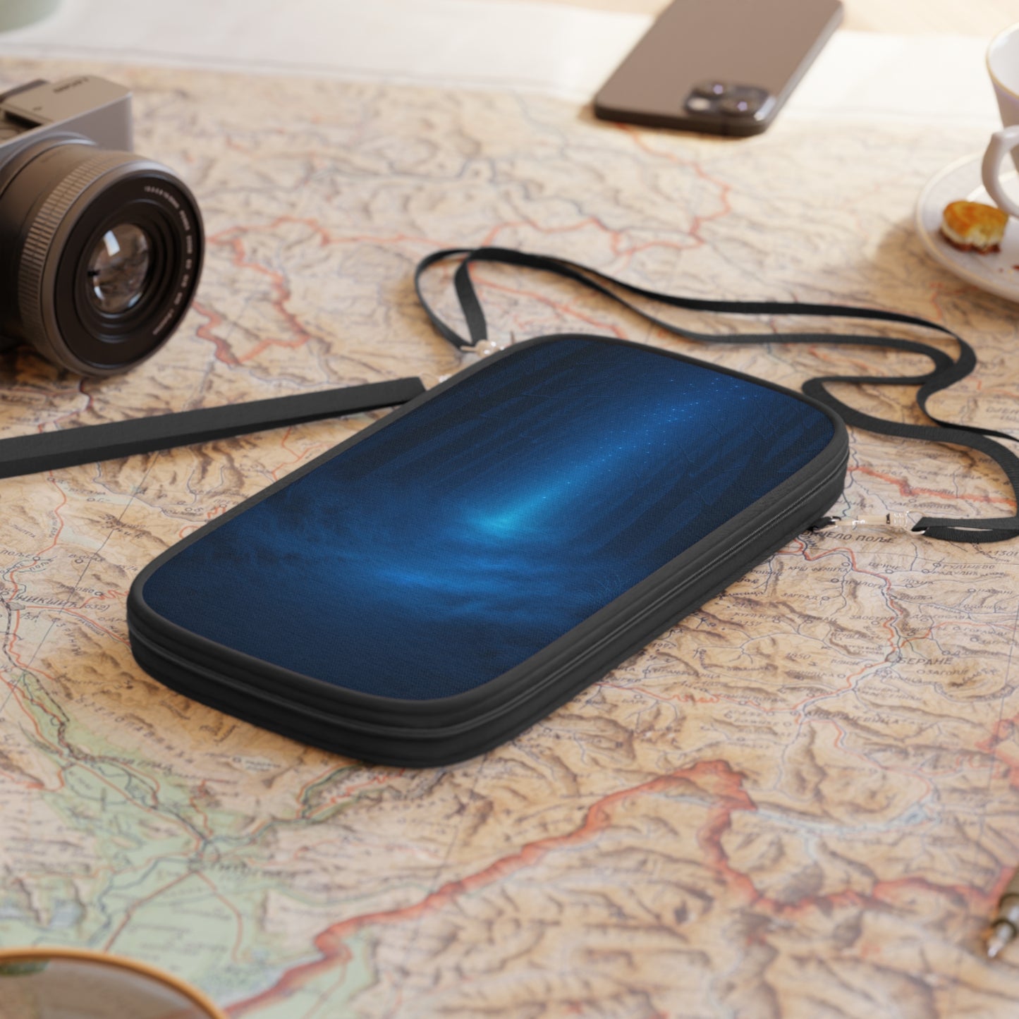 Mystical Forest Passport Wallet - Travel Organizer, Gift for Travelers, Blue Travel Accessory, Adventure Essentials, Summer Holiday [...]