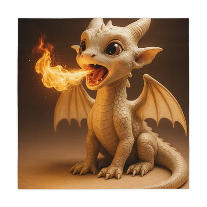 Whimsical Dragon Tablecloth | Fantasy Home Decor for Kids, Birthday Parties, Events, Fantasy Theme Decor, Table Cover