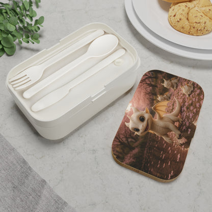 Whimsical Dragon Bento Lunch Box, Cute Lunch Container, Kids Meal Prep, Back to School Essentials, Dragon Lover Gift, Eco-Friendly Snack Box