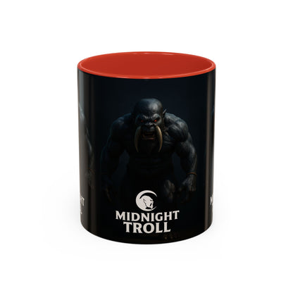 Midnight Troll Coffee Mug, Fantasy Gift, Gamer Mug, Unique Coffee Cup, Dungeons & Dragons Accessories, Creative Gift for Him