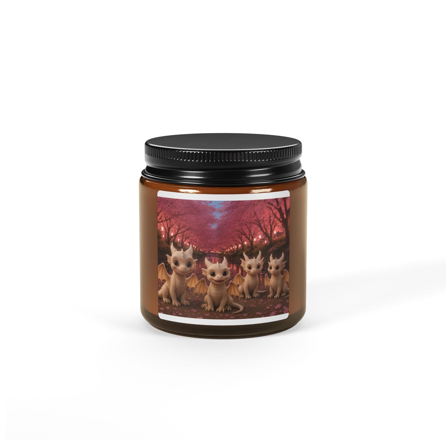 Scented Soy Candle (Multi-Size, Amber Jar)