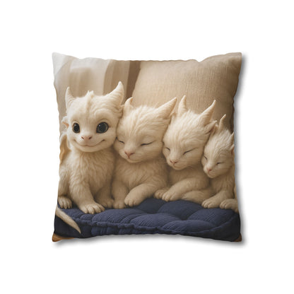 Spun Polyester Square Pillowcase