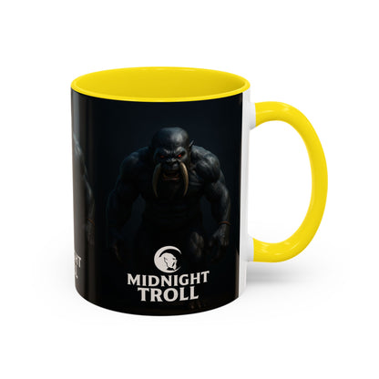 Midnight Troll Coffee Mug, Fantasy Gift, Gamer Mug, Unique Coffee Cup, Dungeons & Dragons Accessories, Creative Gift for Him