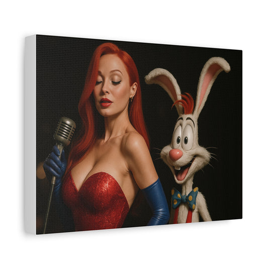 Vintage Character Canvas Art, Wall Décor, Retro Home Decoration, Movie Memorabilia, Unique Gift Idea