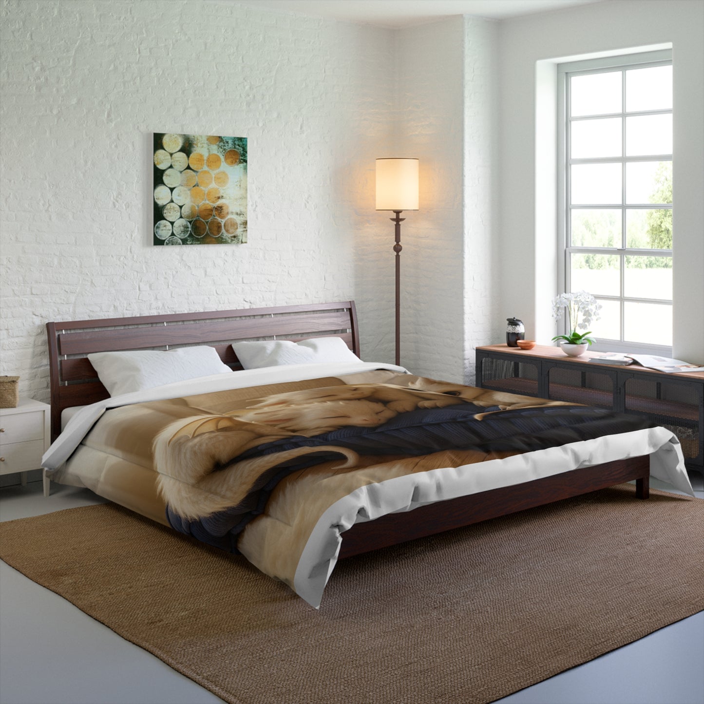 Cozy Dragon Comforter | Fantasy Bedding for Kids, Magical Home Decor, Gifts for Dragon Lovers, Whimsical Bedroom Accessories