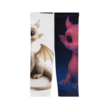 Cute Dragon Print Capri Leggings for Women, Fantasy Athletic Wear, Cute Workout Pants, Ideal Gift for Dragon Lovers, Fun Yoga Leggings