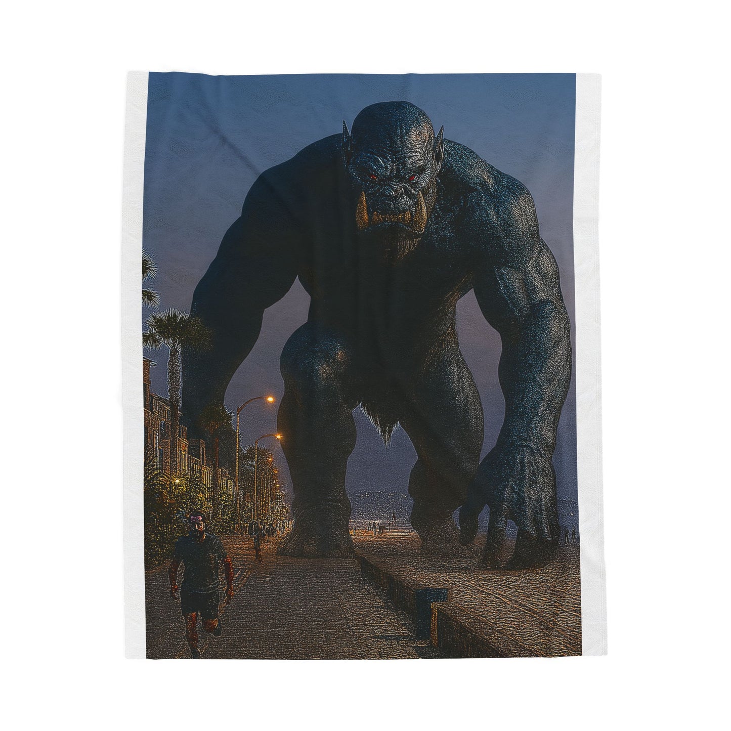 Monster-Themed Velveteen Plush Blanket, Cozy Throw for Fantasy Lovers, Perfect Gift for Kids and Adults, Ideal for Cuddling on Movie [...]